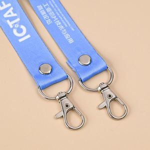 Hot Selling Small MOQ Customized Business Brand Logo Sublimation <b>Polyester</b> Neck <b>Lanyards</b> With 2pcs Hook - Product Image 5