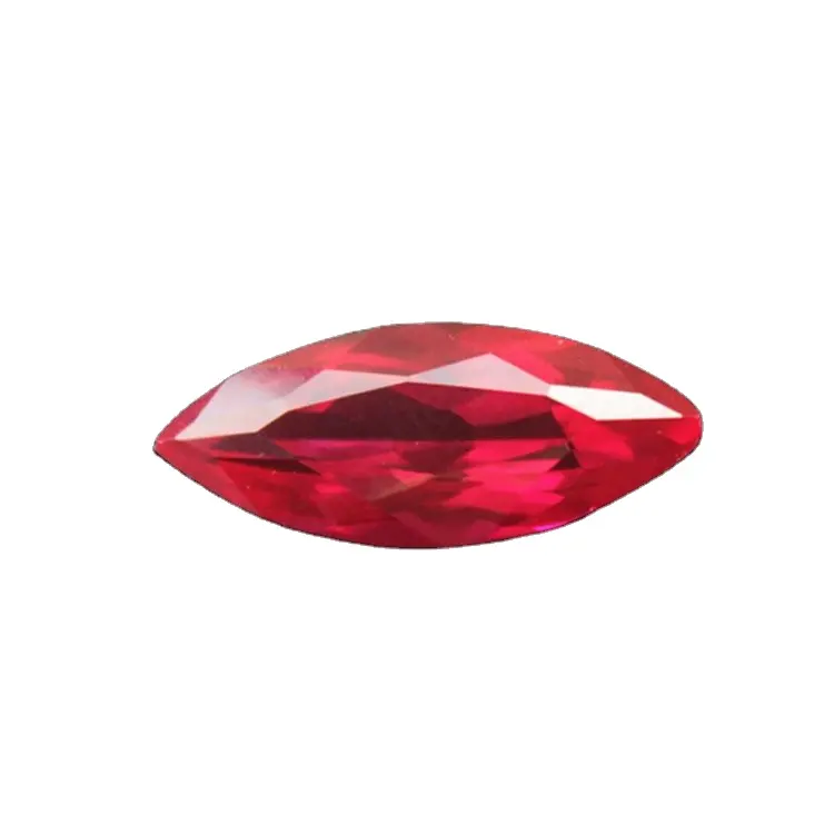 Top quality Marquise diamond cut red ruby gems Bangkok Ruby Prices per carat