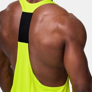 High Quality Custom Men's <b>Running</b> <b>Singlets</b> Breathable Knitted Tank Top in Jersey Manufacture Plus Size Athletic Casual Style - Product Image 3