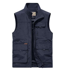 बाहरी पुरुषों के त्वरित सुखाने वाली पतली कमर के वसंत और ग्रीष्मकालीन अवकाश बहु-जेब फोटोग्राफी मछली पकड़ने वाली आस्तीन रहित कोट - Product Image 1