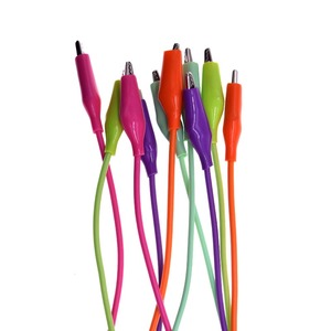 Popolare Set di 10 Cavi di Prova con Clip a Coccodrillo in Rame, 5 Colori, Cavi Jumper a Doppia Estremità - Product Image 1