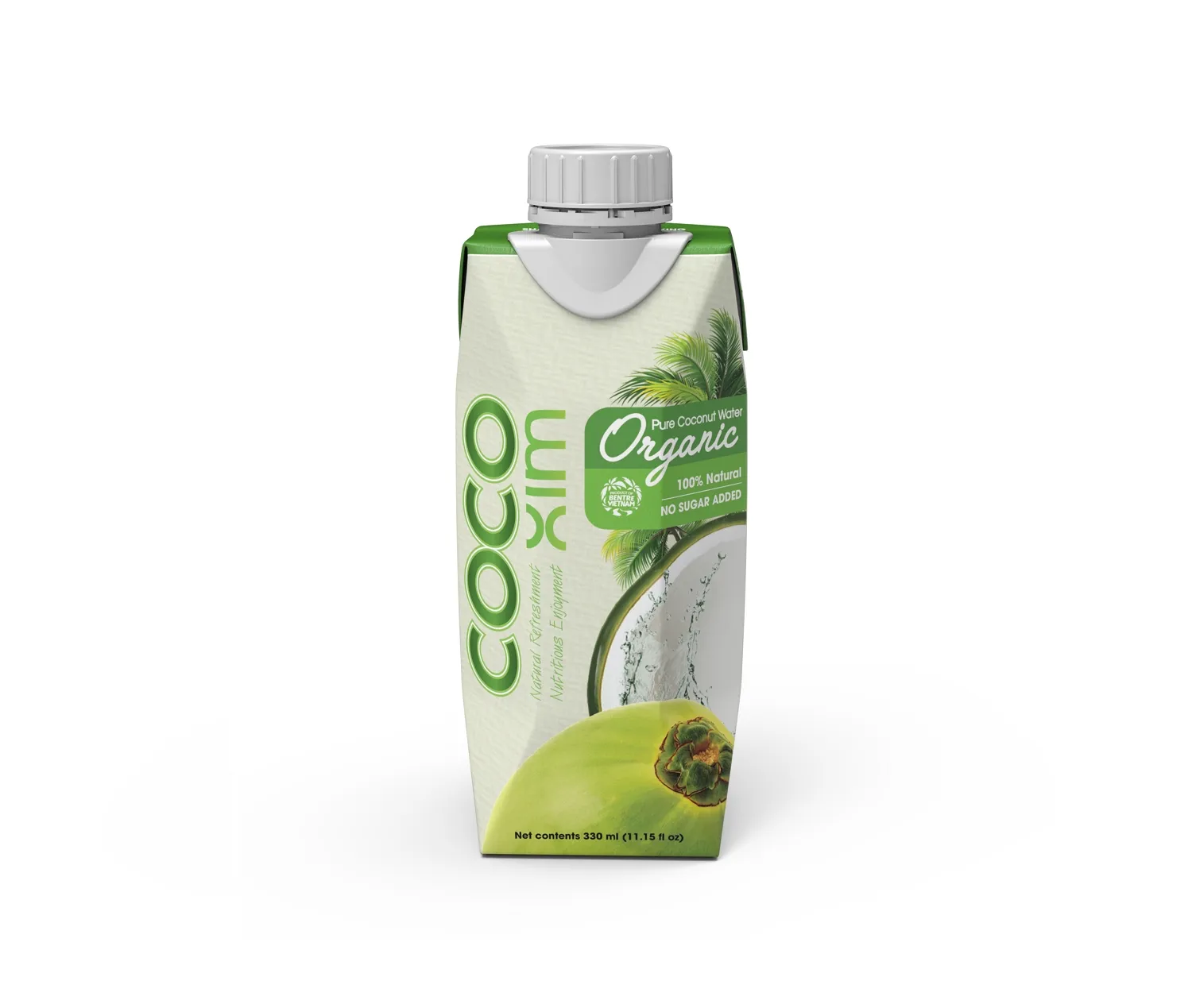 Fruit   Vegetable Juice Cocoxim 100% Pure Organic coconut water 330ml - sugar free  diet soft drink from Vietnam