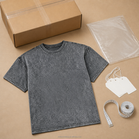 Camiseta de algodón lavado ácido de gran gramaje ZHILIAN, estilo oversize, streetwear, cuello redondo, lisa, venta al por mayor, OEM, marca privada, unisex, a granel