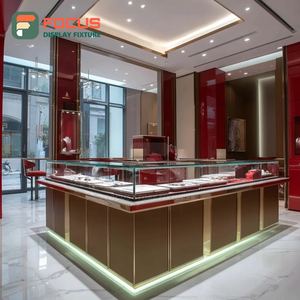 Vitrine de magasin de bijoux de luxe avec panneau en verre trempé, armoire à bijoux - Product Image 5