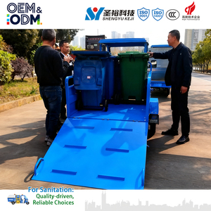 รถสามล้อขนถ่ายถังขยะไฟฟ้า รถเก็บขยะขนาดเล็ก รถขนถ่ายถังขยะสามล้อ รถบรรทุกขยะสามล้อ - Product Image 3