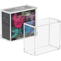 Boîte magnétique personnalisée pour cartes de jeu Pocket Monster, boîte de rangement transparente anti-poussière en acrylique ETB