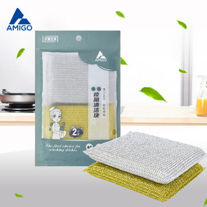 Éponge abrasive rectangulaire Amigo Gold pour la cuisine, nettoyage des casseroles et des poêles, haute densité, pour récurer les casseroles et les poêles - Product Image 3