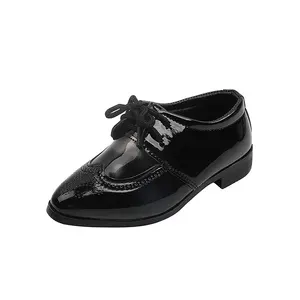 Chaussures Oxford de Style britannique pour enfants, chaussures de soirée et de mariage classiques pour hommes, 2022