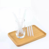 Produit le plus vendu mélange enveloppé individuel pailles à boire en plastique colorées thé à bulles smoothie milk-shake pailles en papier jetables