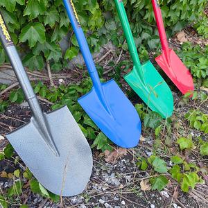 Fábrica al por mayor pala agricultura jardín mango redondo de acero pala de Metal con mango - Product Image 5