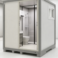 Unité de salle de bain modulaire intégrée préfabriquée en panneaux sandwich en acier pour dortoir, chantier de construction, salle de bain modulaire intégrée préfabriquée