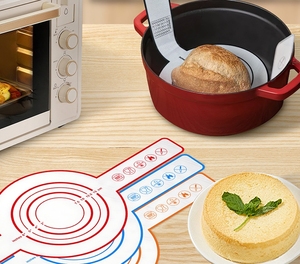 En gros, Tapis de cuisson en silicone pour four, réutilisable, avec longues poignées, antiadhésif, pour la cuisson et le transfert de pâte - Product Image 1