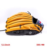Guantes de Béisbol Personalizados para Lanzadores Zurdos, para Adultos y Niños, para Outfielder/Catcher, 125 Pulgadas, de Cuero Vacuno de Dos Capas, Guante de Béisbol para Receptor