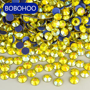 BOBOHOO yeni varış Bling kristal taş sihirli renkler Flatback cam düzeltme Rhinestones giysi çantaları giyim aksesuarları için - Product Image 1