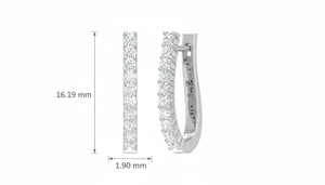 Pendientes de Oro de 14K Premium para Mujer con Diamantes Naturales de Corte Brillante Redondo - Product Image 2