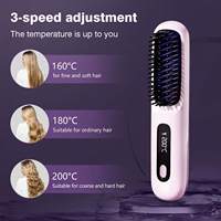 Produits de dropshipping 2026 : Mini lisseur-peigne sans fil portable rechargeable par USB pour femmes, agent de dropshipping