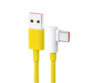 Original Xiaomi 6A Type C Turbo Charge Cable L Shaped 90 Degree Fast Charging Xiaomi 90 degree L Shape Charge Turbo Type C Cable