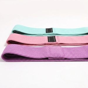 Bandes de résistance pour les fessiers, lot de 3 boucles de fitness en tissu tissé avec confort pour la peau, idéales pour les squats - Product Image 1
