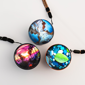 Personalized 3D Video Crystal Ball with Black Plastic Base Electronic Sphere for Digital <strong>Memory</strong> <strong>Gifts</strong> - Product Image 2
