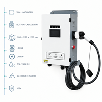 Station de recharge DC 30 kW CCS2 pour véhicules électriques, chargeur rapide double pistolet, OCPP 1.6J, paiement RFID, IP54, pour flotte, commercial, programmation de la recharge, WiFi