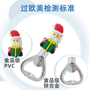 Christmas <b>Bottle</b> Opener <b>Cork</b> Stopper With Santa Snowman Reindeer Design For Party Gift Decorations - Product Image 4