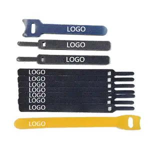 Hot Sales Product Recycle Cable Tie Plant Strap Heavy Duty Nylon Double Sided Back To Back Hook And Loop