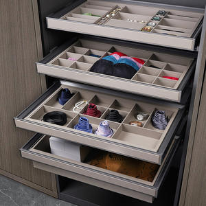 Tringle de penderie multifonctionnelle pour chambre à coucher, en alliage d'aluminium chromé, marque GQK - Product Image 2