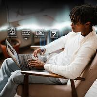 Ordinateur portable professionnel OLED 2,8K de 14 pouces, Intel Core Ultra 7, 32 Go, SSD 1 To, 120 Hz, ultra fin, 1,32 kg, PC portable AI pour le bureau professionnel