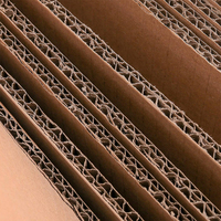 Boîtes de rangement en carton kraft brun léger, écologiques, antichoc, double face, pour organiser les tissus et les fournitures.