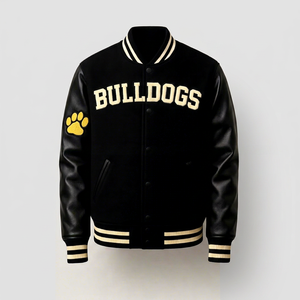 Chaqueta Bomber Varsity de Protect Style Apparels, Unisex, Negra, Exterior de Lino, Cuello Redondo, Impermeable, Resistente al Viento, Patrón de Camuflaje, Formal - Product Image 1