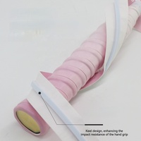 Overgrip Antideslizante y Resistente al Desgaste con Agarre Adhesivo de Goma con Diseño de Hueso de Dragón en Color Degradado para Bádminton y Tenis