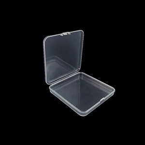 Transparent PP Plastic Storage <b>Box</b> 9x9x1.5cm Square <b>with</b> <b>Lid</b> for Jewelry Cases Displays and <b>Small</b> Parts Organizing - Product Image 2