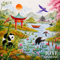 Tapis de Mahjong de Luxe Écologique Personnalisé 2026 Juillet, Motif Paysage Chinois, Antidérapant, Pliable en Caoutchouc pour Table de Jeu à Domicile et en Voyage