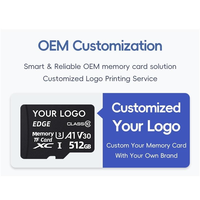 Tarjeta de Memoria Micro TF SD Personalizable de 1GB-1TB con Compatibilidad MP3, Logotipo Personalizado, 8GB 16GB 32GB 64GB 128GB