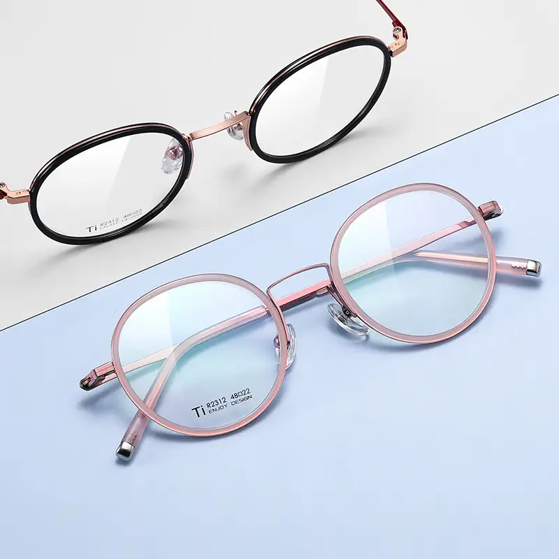 Bomin 2022 100% Top Quality Handmade Eyeglasses Manufacturer Pure Titanium Acetate Luxury Wholesale Eye Glasses