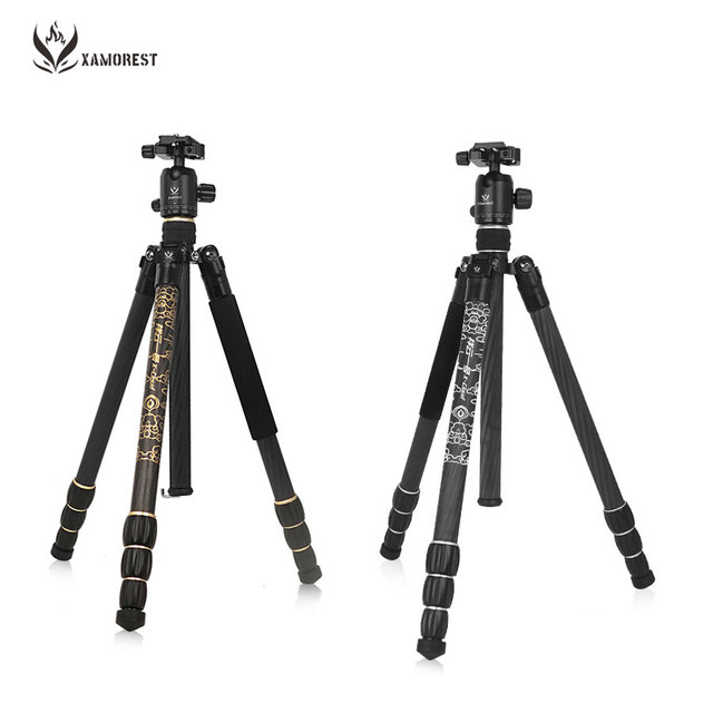 Professional Carbon Fiber Tripod Kit Detachable Portable Outdoor Travel Camera Tripod Monopod