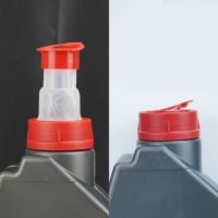 Tapa de plástico de 55 mm con boquilla para botella de aceite, a prueba de fugas, para reemplazo de boquilla de jarra de aceite de motor automotriz