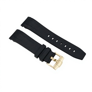 Correa de Reloj SKX007 de Caucho Vulcanizado de Color Negro con Hebilla Sólida, Orificios de 1.8mm y 2.5mm, Cabezal de 22mm - Product Image 5