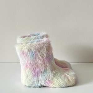 Fabricante personalizado al por mayor chicas jóvenes botines mullidos estilo lindo mezcla <span class=keywords><strong>de</strong></span> colores antideslizante niños <span class=keywords><strong>botas</strong></span> <span class=keywords><strong>de</strong></span> piel <span class=keywords><strong>de</strong></span> invierno con piel cálida - Product Image 3