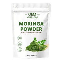 Poudre de Moringa Biologique en Vrac, Extrait de Feuilles, Complément Herbal en Poudre, Vente en Gros, Service OEM ODM
