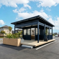 Cabane de villégiature préfabriquée en acier résistant aux intempéries à bon prix, 20HC, maison mobile modulaire préfabriquée, hôtel conteneur