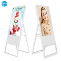 Pantalla Digital LED Personalizable de 32 Pulgadas para Interiores/Exteriores, Montaje en Pared, Pantalla Táctil, WiFi, Batería Móvil, 1 Año de Garantía para Publicidad