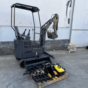 Miniexcavadora de cadenas de 0.9 toneladas más vendida con cabina, alta eficiencia, marca DY para trabajos de paisajismo - Product Image 5