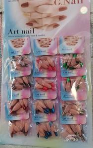 2023 оптовая продажа, высококачественные искусственные ногти в гробу с модным дизайном, накладные ногти для дома своими руками - Product Image 3