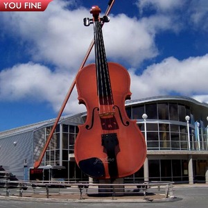 YOUFINE Edelstahl-Violine-Skulptur für Kunstgalerien, Geschäftsgebiete und Musikthemen-Dekoration - Product Image 4