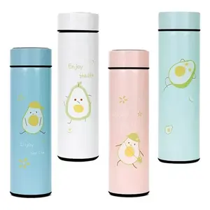 Thermos intelligent en acier inoxydable avec affichage de la température, 500 ml, gourde isotherme pour les voyages et l'extérieur, maintien au chaud et au froid pendant 12 heures - Product Image 1