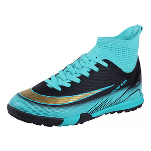 Zapatos de Fútbol de Caña Alta, Parte Superior Sintética, Forro de Malla, Suela de Goma, Unisex, Transpirables, Tacos de Entrenamiento - Product Image 3