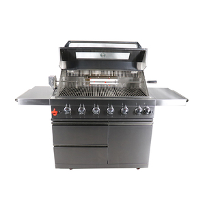 Barbecue à gaz de cuisine extérieure à <span class=keywords><strong>6</strong></span> brûleurs en acier inoxydable pour fête à la maison avec rôtissoire à poulet - Product Image 5
