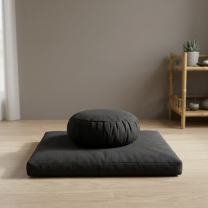 Zabutones de yoga y meditación ligeros orgánicos y ecológicos con relleno de trigo Buck cómodo a la venta - Product Image 3