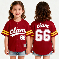 Camiseta de Béisbol Personalizada para Bebés, con Estampado Completo, para Niños, Color Azul Bebé y Amarillo